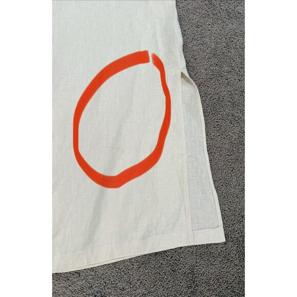 Linen Tie Sash Mango MNG Maxi Dress Size Medium NWT Beach Wedding Party Vacation - Picture 7 of 12